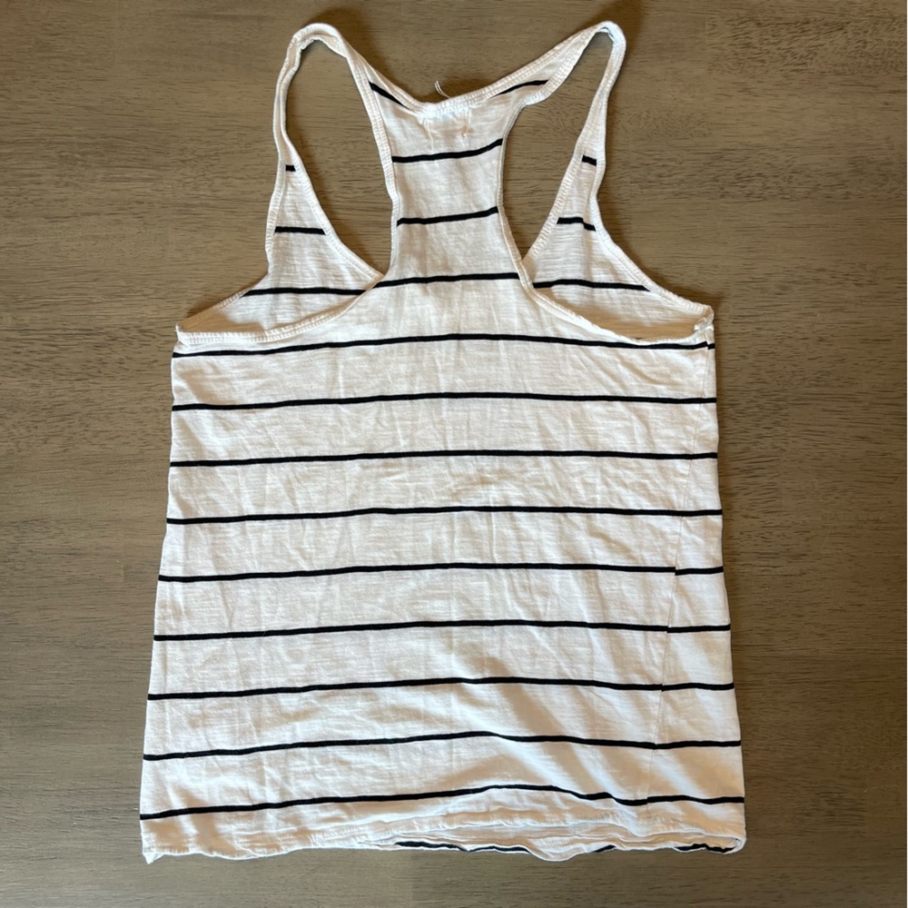 C&S Black and White Striped Tank Top - Picture 2 of 3